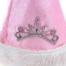 Pink Crown Christmas Hats Children's Day Santa Costume Hair Accessories OZ