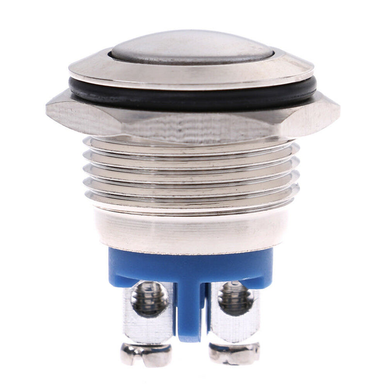 1Pc 16mm waterproof momentary metal push button switch round switc SE