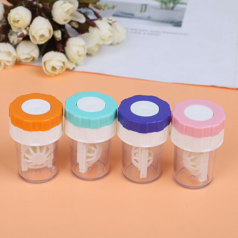 1Pc Portable Contact Lens Cleaner Case Box Manual Rotation Washer CleaninSED Ew