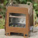 Lightweight Portable Stainless Steel Pocket Folding Wood Stove Alcohol Stov