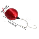 120g Metal Round Lead Head Lure Jigs Fishing Hooks Soft Bait Fishing Tools YL