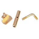 2 Pieces Of Golden Chin Rest Replacement Screws For 3/4 4/4 Violins