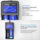 For XTAR VC2 Battery USB LCD Display Fast Charger for 18350 20700 21700 18650