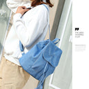 New Canvas Women Backpack Drawstring School Bags For Teenagers Girls Small  U1Z4