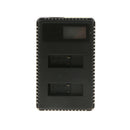 Camera Battery Charger Dual-slot w/ USB2.0 Cable for Gopro Hero 5/6 Black