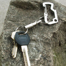 Polished Detachable Keychain Pull Apart Keyring Buckle Quick Release Hooks for