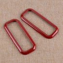 2x Red Car Front Reading Light Lamp Trim Cover fit for Ford F150 F-150 2016-2018