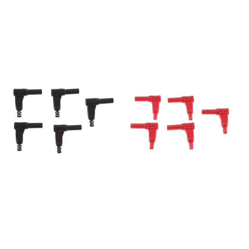 Pack of 10 4mm Banana Plug Right Angle Connector Welding Connecting for