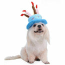 Dogs Pet Dog Birthday Caps Hat with Cake Candles Design Birthday Party Cost H1Q5