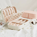 European Pu Leather Jewelry Boxes Princess Portable Storage Box Multi Layer A1P2