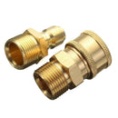 3pairs Solid Copper Quick Release Coupler High Pressure Washer Garden