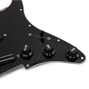 Black 3-Ply Sss Dual Rail Pickups Loaded Prewired Guitar Pickguards For 11