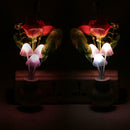 Colorful LED Mushroom Night Light Luminous Lamp Sensor Baby Gift(EU Plug)