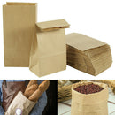 Kraft Paper Food Carrier Bags Takeaway With Flat Handles (180 * 50 * 90 mm)