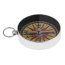 Hiking and Camping Pocket  Alloy Compass with Keychain Waterproof