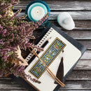 DIY Special Shaped Diamond Painting Leather Tassel Bookmark Crafts Gift (1)