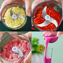 150ml Electric Food Fruit Vegetable Chopper Spiral Onion Garlic Cutter Shredder