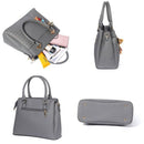 Womens Handbags And Purses Fashion Top Handle Satchel Tote Pu Leather Shoul T4J8