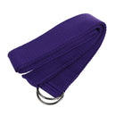 Long Yoga Stretching Belt Fitness Training Strap Belt - Purple N9O6