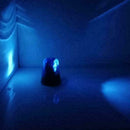 Rotating Blue LED DIY Police Car Beacon Disco-Party Light-Blue+Red Light DJ G5L8