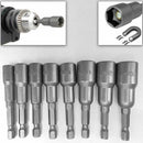 8pcs 1/4 inch Hex Magnetic Nut Driver Socket Set Metric Impact Drill Bits 6 S5Y7
