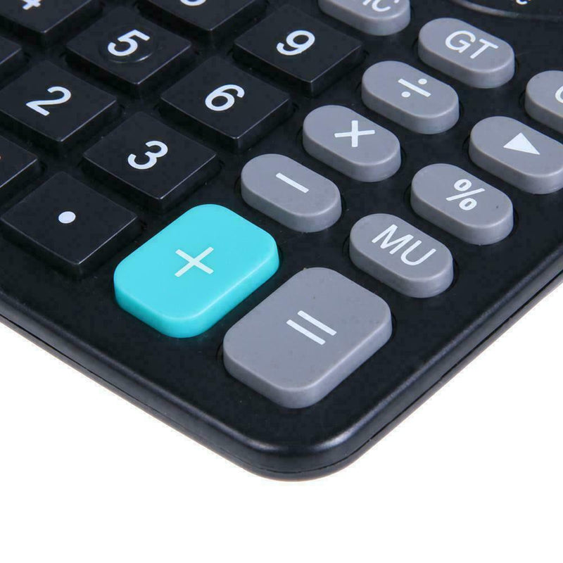 1* Solar Battery Desktop Calculator Basic 12 Digit Supplies Office Display L8W6