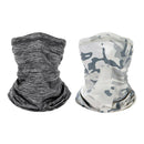 2pcs Cycling Face Guard Outdoor Sport Balaclava Soft Headscarf Neck Warmer