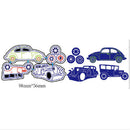 4pcs Classic Cars Metal Cutting Dies For DIY Scrapbooking Album Paper Cards LJ