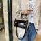 Women Retro PU Leather Shoulder Handbag Small Crossbody Tote Bags (Coffee) A