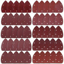 50 Pieces Mouse Detail Sander Sandpaper Sanding Paper Hook and Loop Assorte