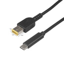 1.5m Type-C Male to Square DC Male with PD Power Charging Cable for Lenovo