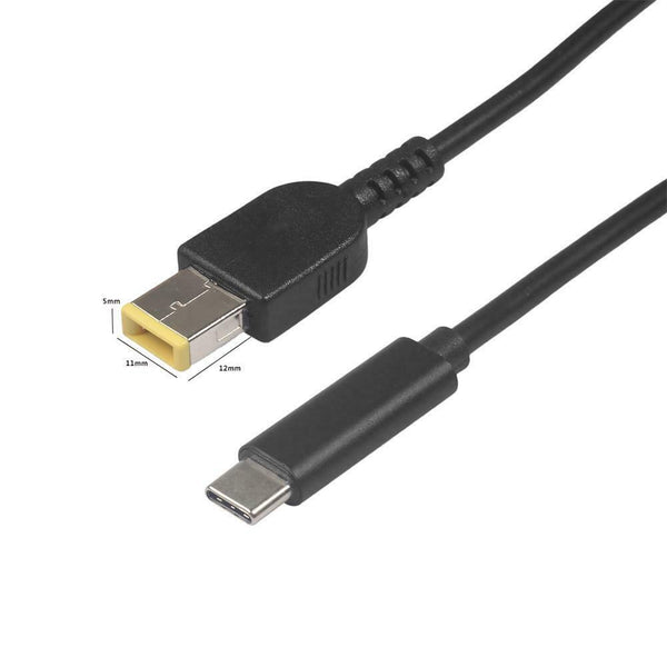 1.5m Type-C Male to Square DC Male with PD Power Charging Cable for Lenovo #gib