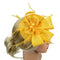2x Lady Feather Fascinator Clip Hair Bridal Race Derby Pillbox Hat Headband