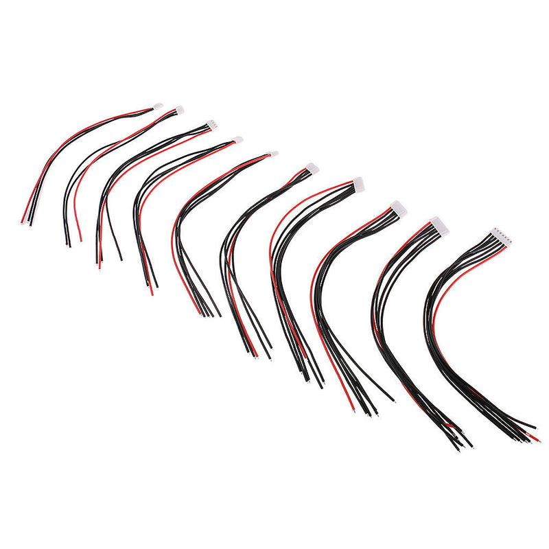 10 Pieces JST-XH Plug Charger Cable Adapter 2-6 S RC Battery Charging Cable