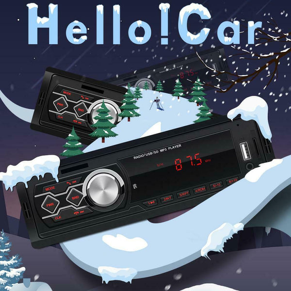 1788E 12V Universal Car FM Radio Stereo MP3 Music Player AUX TF Card U Disk