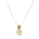 Women Sweet Vogue Manual Plating Pineapple Pendant Chain Finished Necklace CAF