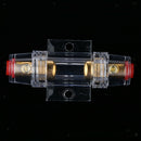 Auto Audio Stereo Refit AGU Fuse Holder 4/8 Gauge Cable + 4pcs 30 Amp Fuses