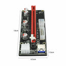 Ver009S Pci Express Riser Card M2 1X 16X Dual 6Pin 4Pin Power Pci-E Exte Ca