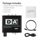 Optical Toslink Coaxial Digital to Analog Audios Converter AUX Adapter Jack N1K3