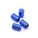 4pcs Wheel Tyre Tire Valve Stems Air Dust Cover Screw Caps Car Truck Bike Blue