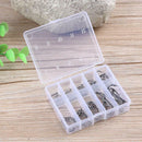 500pcs/set No.3-12 10 Types Black Nickel Fishing Hooks Fishing Accessories