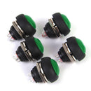 5Pcs Green Momentary Push Button Horn Switch OFF (ON) for Dashboard Boat Car