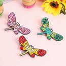 3pcs DIY Full Drill Diamond Painting Hair Clip Dragonfly Women Girl Hairpin