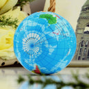 World Map Earth Globe Soft Squeeze Foam Ball Hand Wrist Exercise Stress Relie FT