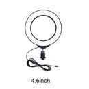 4.6 inch 3 Modes USB Dimmable LED Ring Vlog Video Lights + Desktop Tripod  IKF