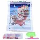 Santa Claus Deer 5D Diamond Painting Cross Stitch Kit for Christmas Home De