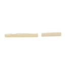 Left-Hand Folk Guitar ABS Bridge Saddle Nut Kit for Guitar (Ivory White) A