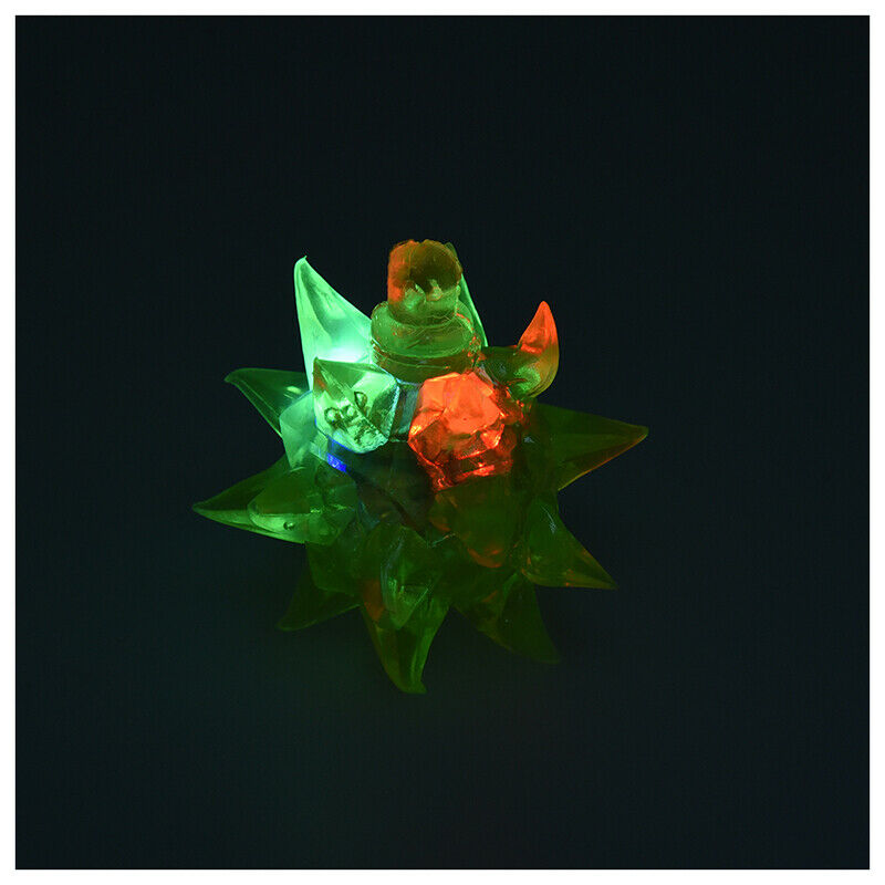 Light-Up Flashing Star LED Ball Pendant Necklace T6T9