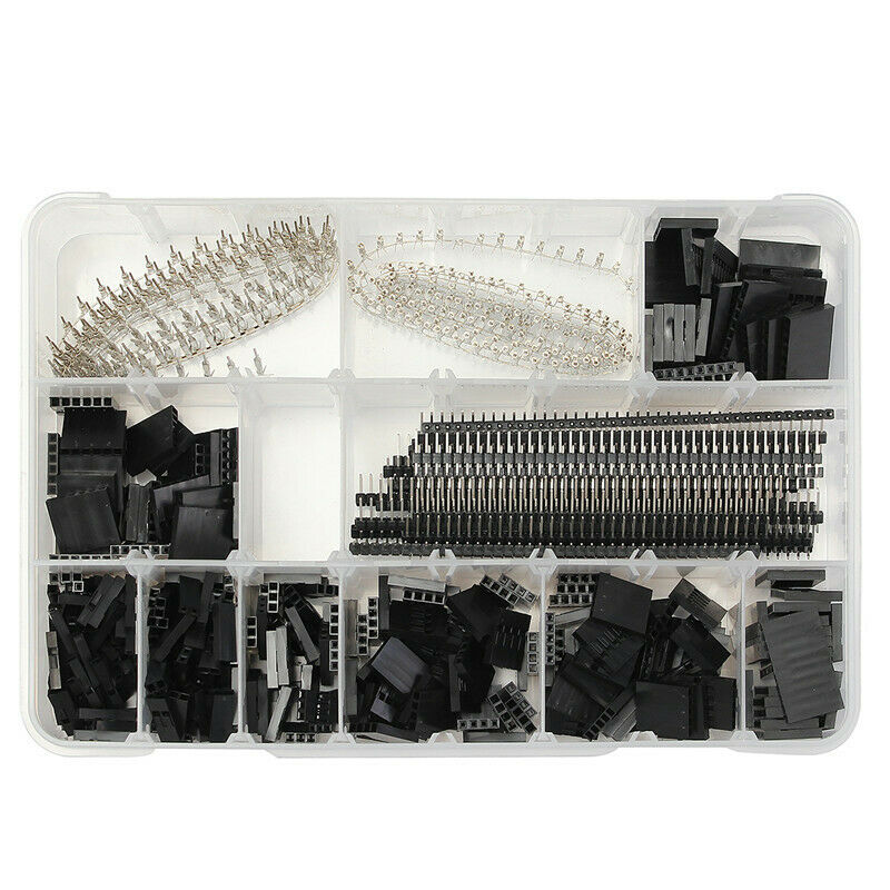Electronics Set 1450PCS 2.54mm Dupont Connector Kit PCB Headers Male Female Pins