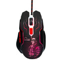 1X(Dtime Silent Click Usb Wired Gaming Mouse 6 Buttons 3200Dpi Mute Optical